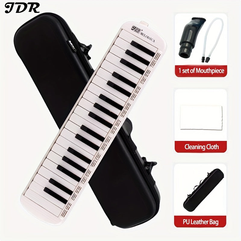 Professional melodica piano keyboard with 32/37 keys, includes carrying bag and mouthpiece - perfect for all skill levels and makes a great gift.