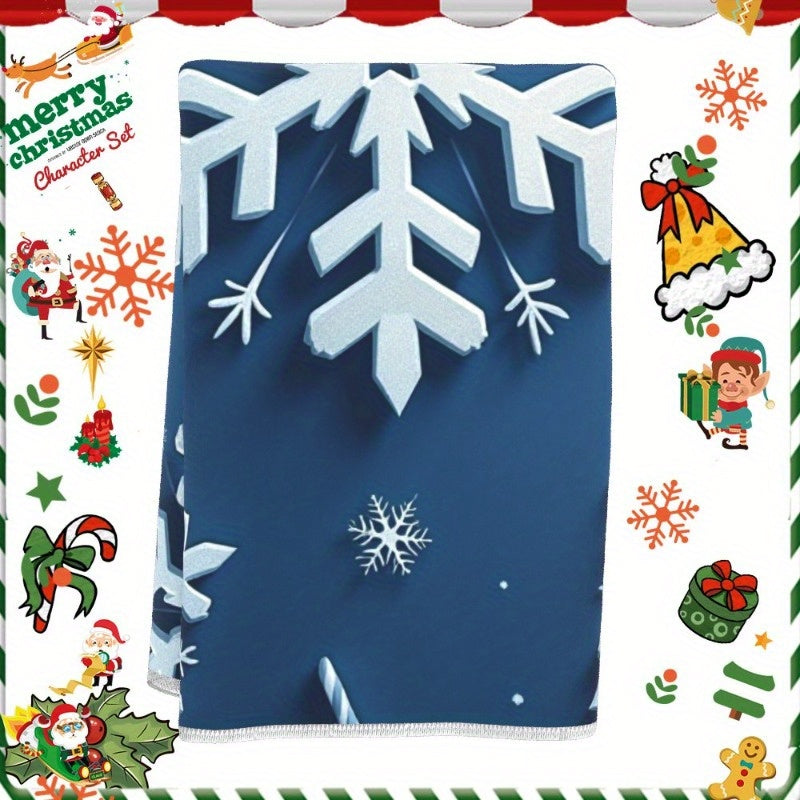 A single soft Christmas kitchen towel measuring 18 by 66.04 cm.