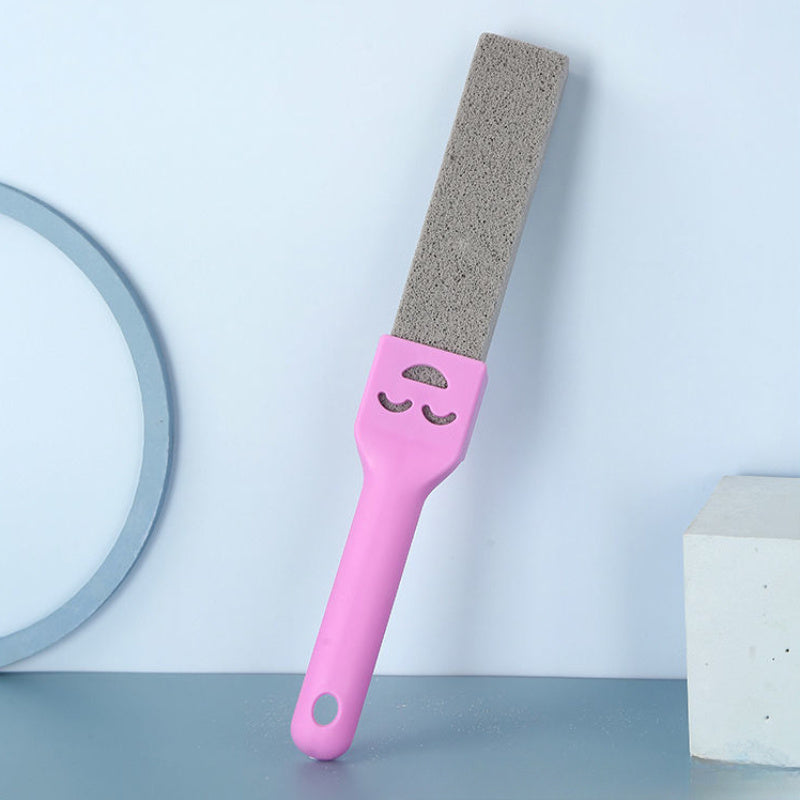 Long-Handle Pumice Stone Toilet Brush with Innovative Design - Easily Removes Stains and Scales, Reaches Every Corner for Superior Bathroom Cleaning