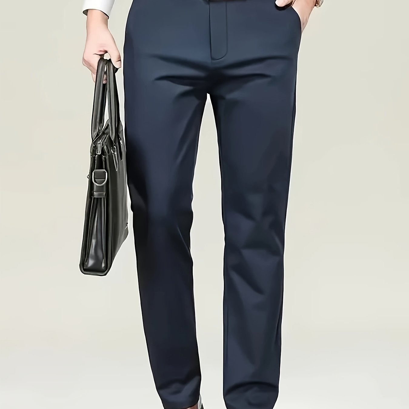 Men's versatile casual formal pants with a classic design and comfortable fit, perfect for casual or business wear.