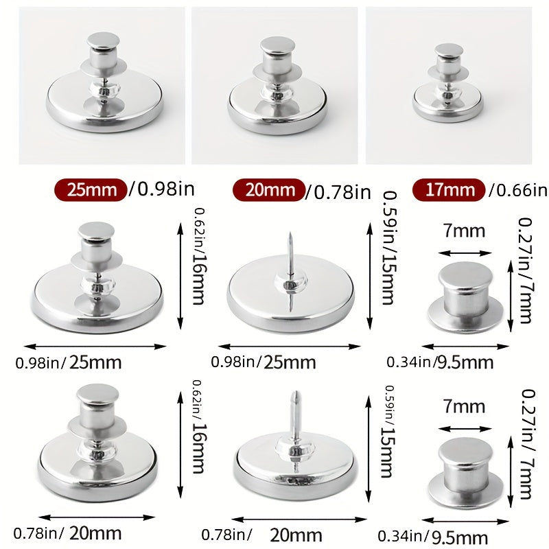 Metal Magnet Holders for Window Screens & Drapes - Available in 1, 5, or 10 Pairs, Magnetic Clips for Easy Curtain Closure, Easily Detachable and Lightproof.