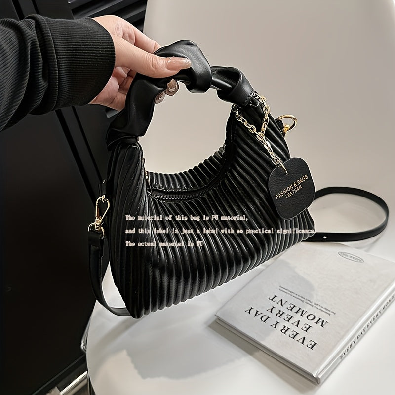 Elegant Pleated Handbag for Evening Events