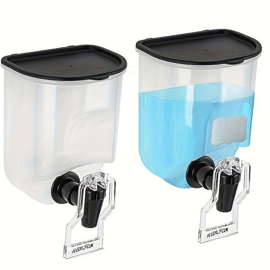 No electricity needed: Manual press mouthwash dispenser for wall mounting.