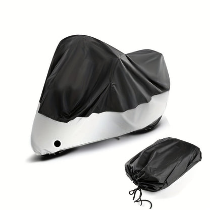 190T Polyester Taffeta Motorcycle Cover with Sun Protection, Sand Resistance, and Dust Shielding, Suitable for Motorcycles and Bicycles.