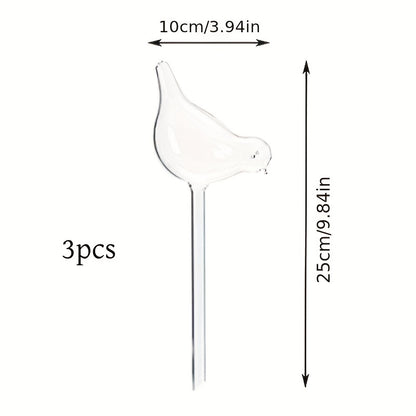 1/3/5 Bird-Shaped Self-Watering Globes for Automatic Flower Watering in Home Gardens.