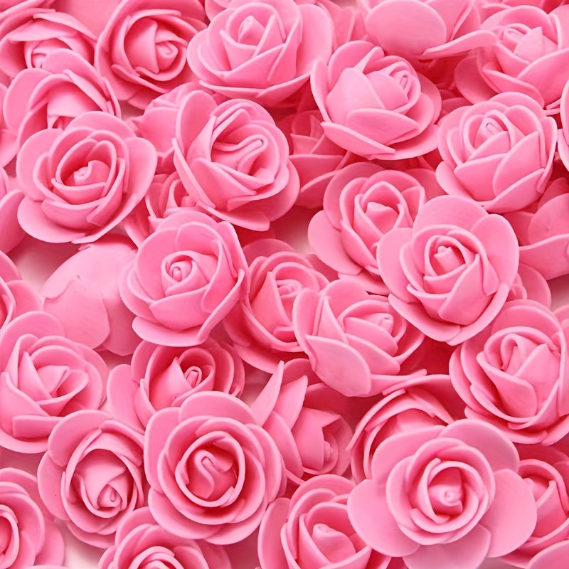 100 artificial rose heads for weddings, garlands, interior decoration, gifts, and holiday decor.