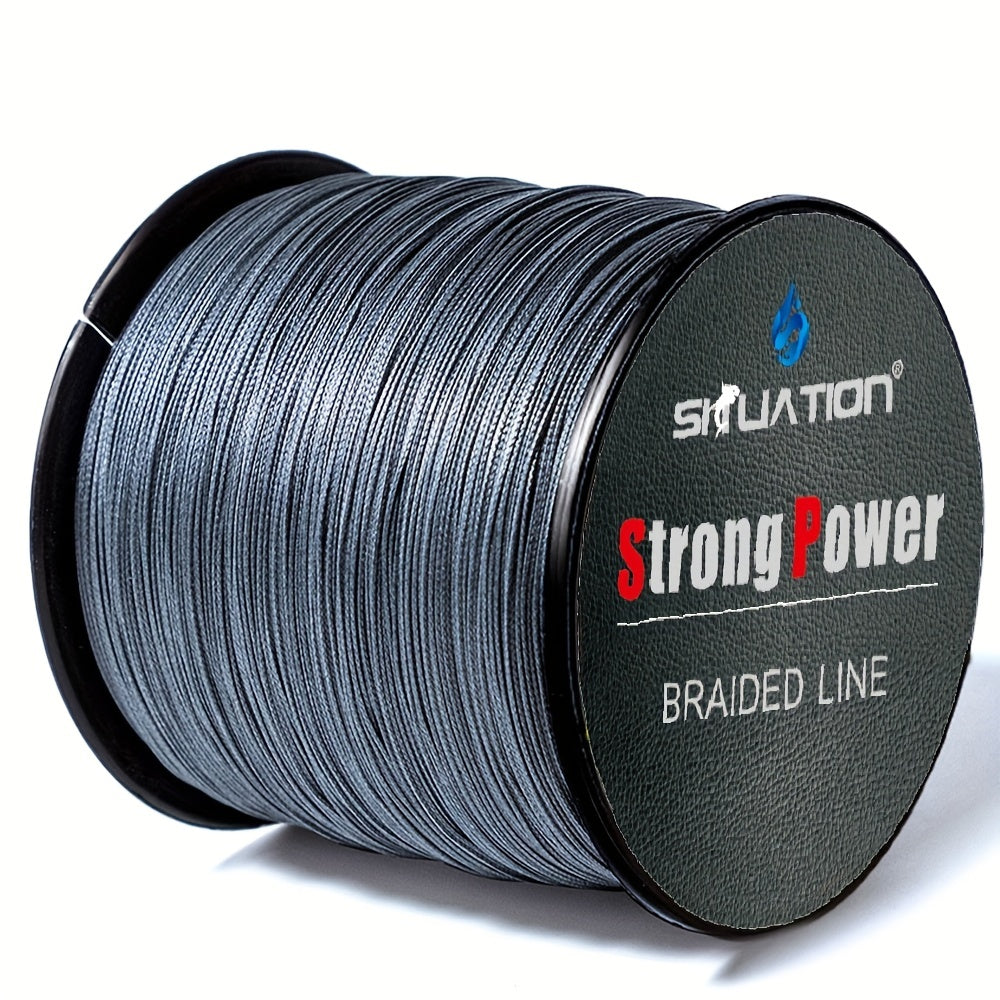 Durable 500m Super Strong Fishing Line, 4-Strand PE Braided Line, 10-80 LB for Long Casting