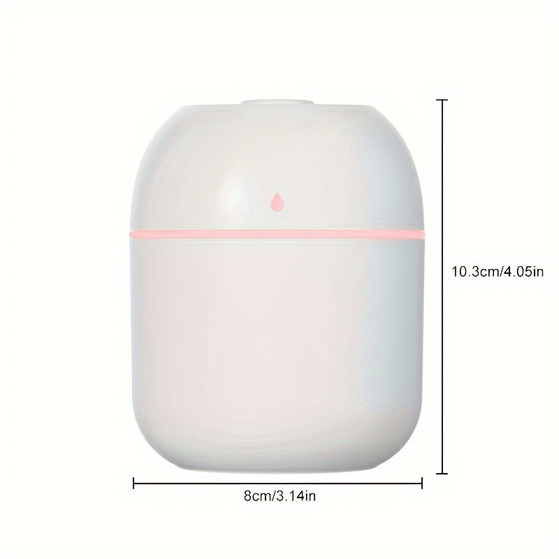 Compact Portable Mini Humidifier with Aroma Diffuser - Perfect for Car, Office, Bedroom, Travel, and School - Unique Gift Idea