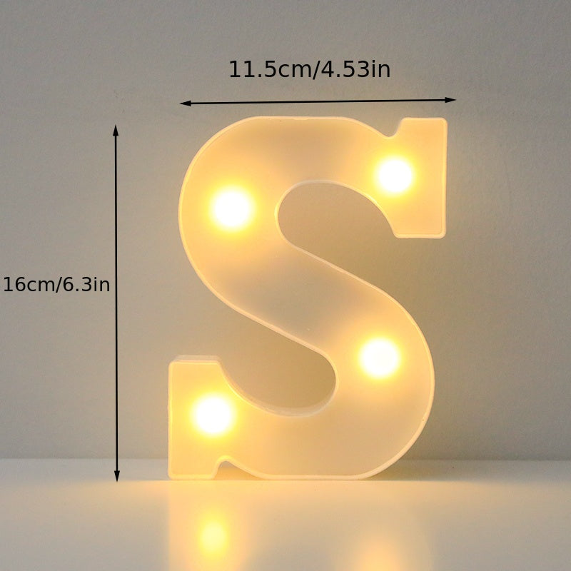 Luxury LED alphabet letter lights for home decoration. Perfect for weddings, birthdays, and Christmas parties.