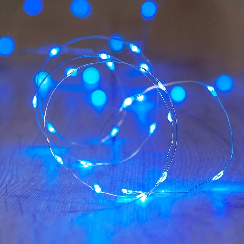 1pc USB Fairy String Lights with 20/50/100 LED bulbs, perfect for holiday, party, wedding, festival, and indoor decorations.