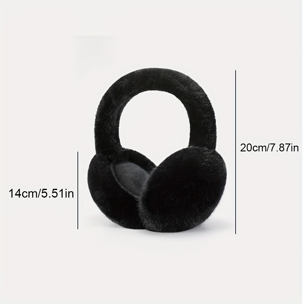 Cosy Ear Protectors for Autumn and Winter - This versatile accessory is perfect for riding, commuting, or simply keeping warm. Made from thick imitation mink plush, these large ear covers will keep you stylish and snug all season long.