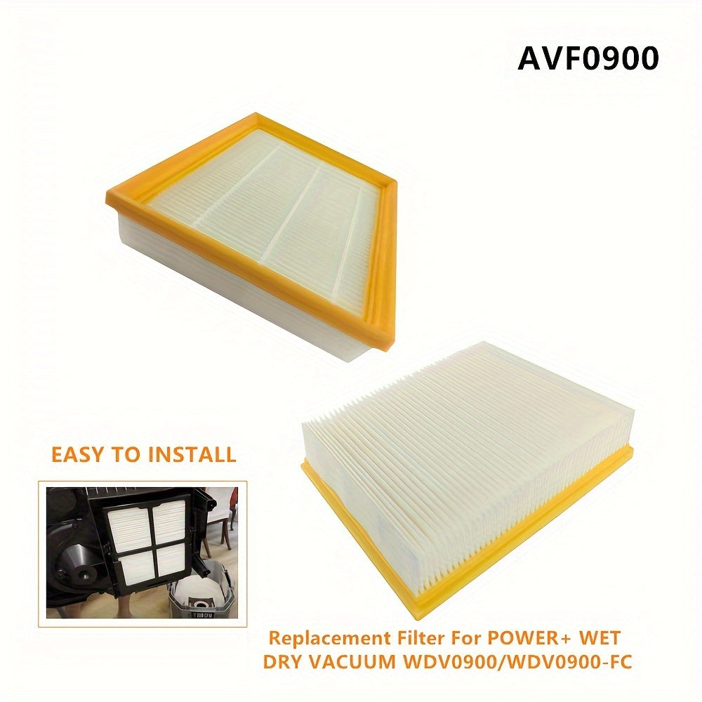 High quality foaming replacement pleated paper HEPA filter for EGO POWER+ Wet Dry Vacuum WDV0900/WDV0900-FC - AVF0900 (FB10070001) - 1 pack