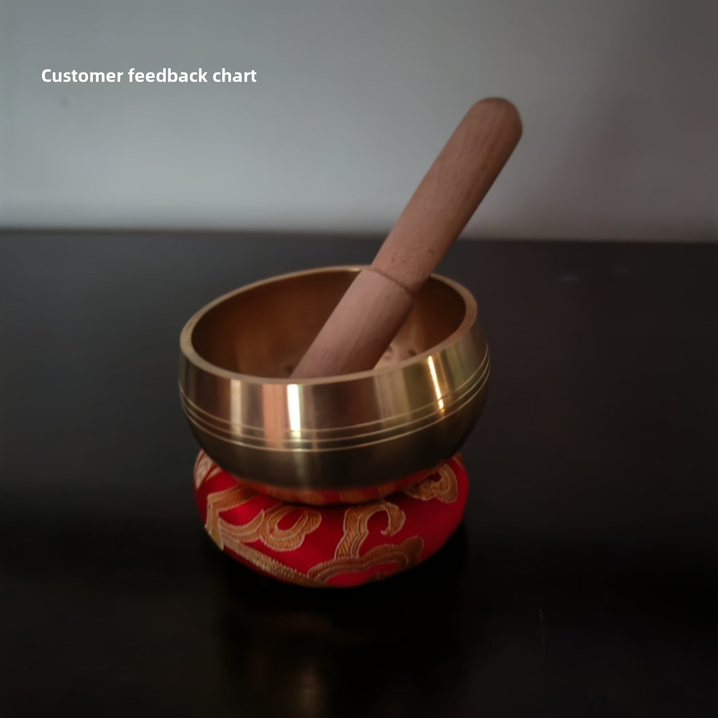 1pc Nepal Singing Bowl - Antique Bronze Finish, Alcohol Clear Voice, Ideal for Yoga and Meditation