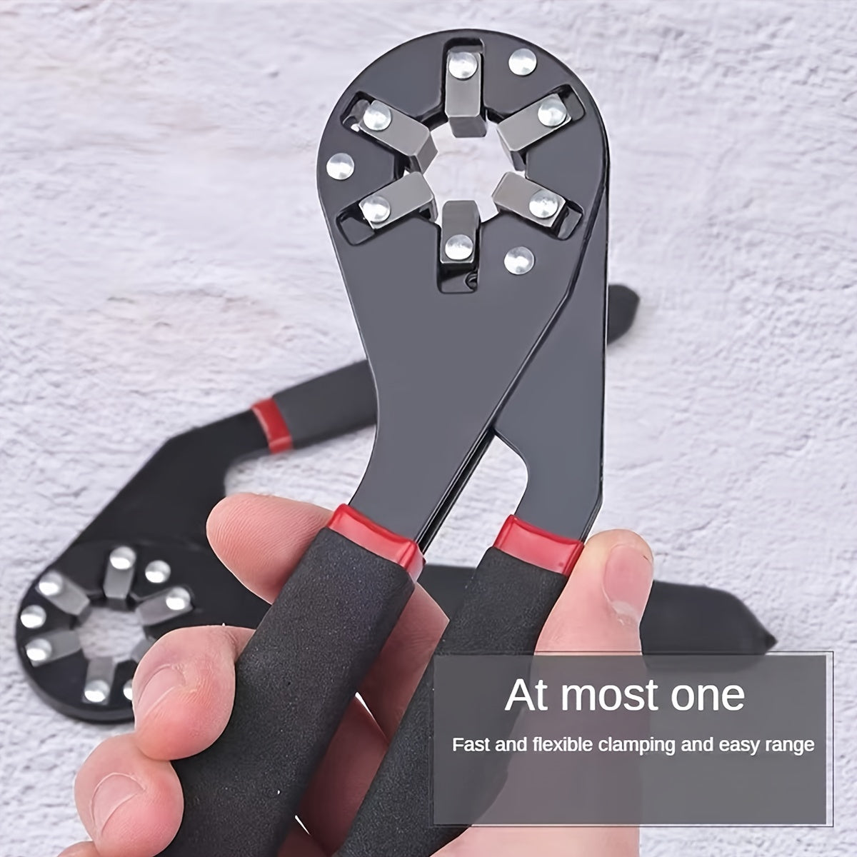 A durable 1pc Hexagon Magic Wrench made of high carbon steel, abrasion resistant with an open end design for various repairs. Suitable for electricians, mechanics, motorcycles, bicycles.