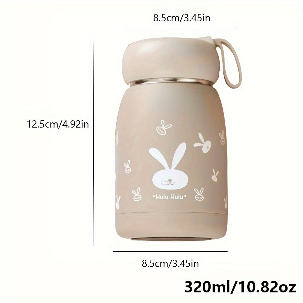 One Piece Bunny Rabbit Vacuum Flask - Keep Your Drinks Hot or Cold with this 320ml/10.82oz Insulated Water Bottle - Cute Kawaii Design Perfect for Travel - Ideal for Summer and Winter Beverages - Great Gift Idea