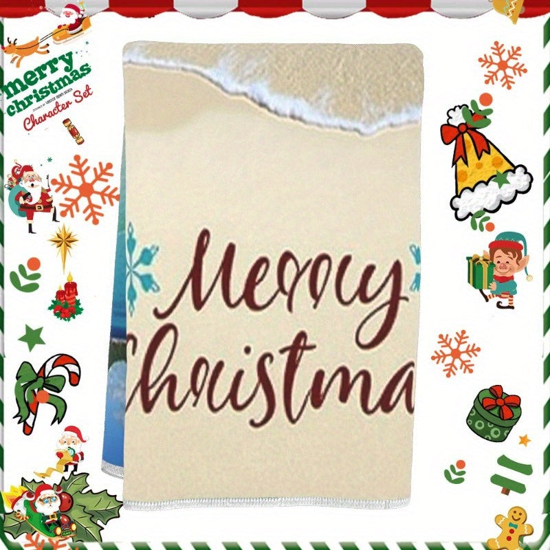 Soft Merry Christmas Winter Decoration FHDNG - One piece measuring 18 x 66.04 cm