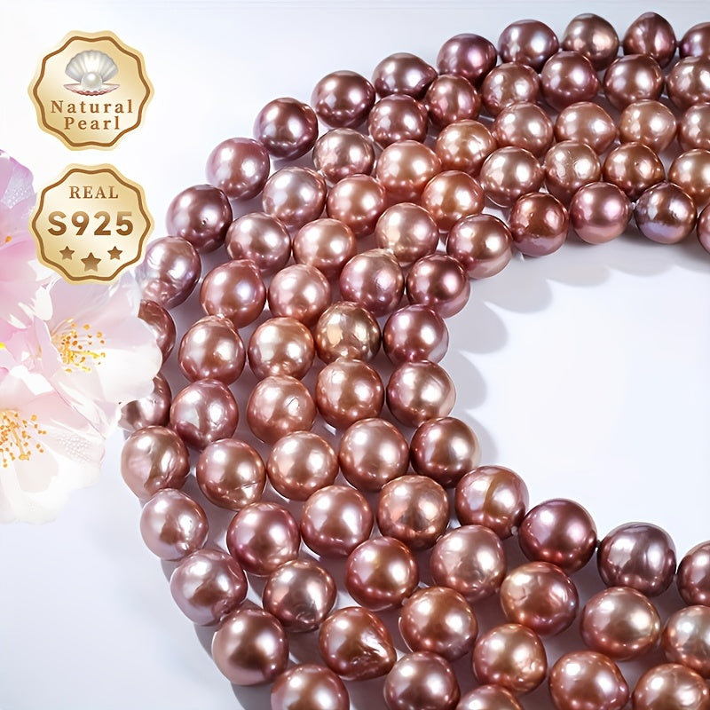 Luxurious and elegant, the MUFAN Pearl Necklace for Women features natural freshwater baroque pearls set in S925 sterling silver. This June birthstone necklace comes in a variety pack of 8-11mm pearls, perfect for daily wear. It comes in a beautiful gift