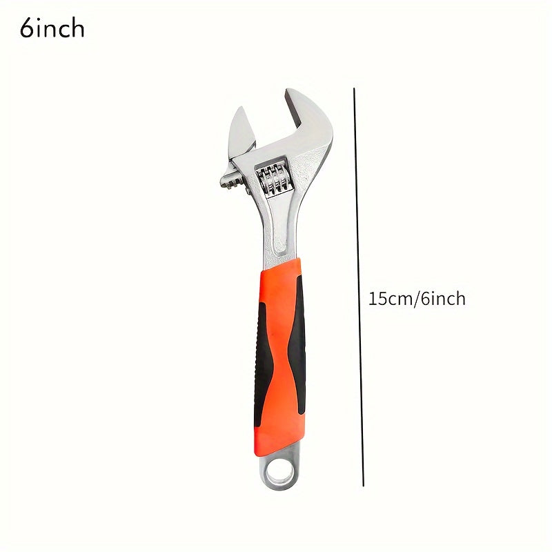 6-inch Adjustable Wrench for Heavy-Duty Manual Tasks