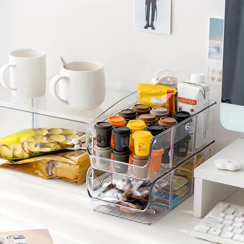 This durable and reusable storage rack is designed to help you stay organized in any room of the house. It features a multifunctional divided storage basket to keep your sundries neatly stored. Use it in the kitchen, bathroom, bedroom, or office to keep