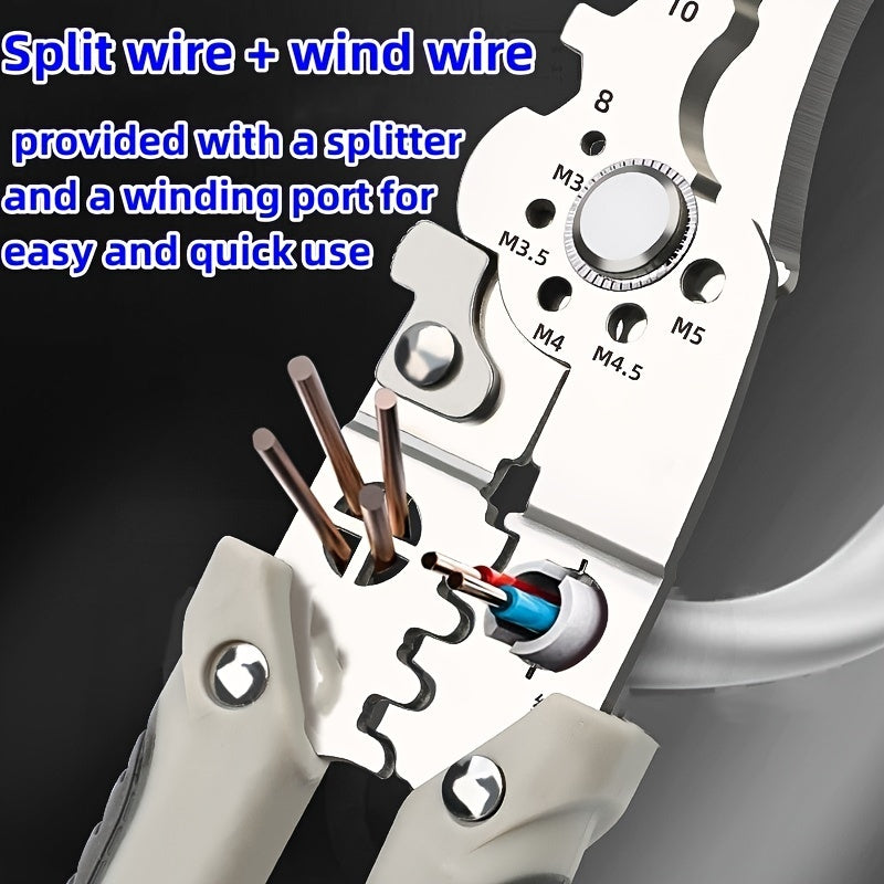 2024 upgraded 9-in-1 wire stripper for versatile electrical work.