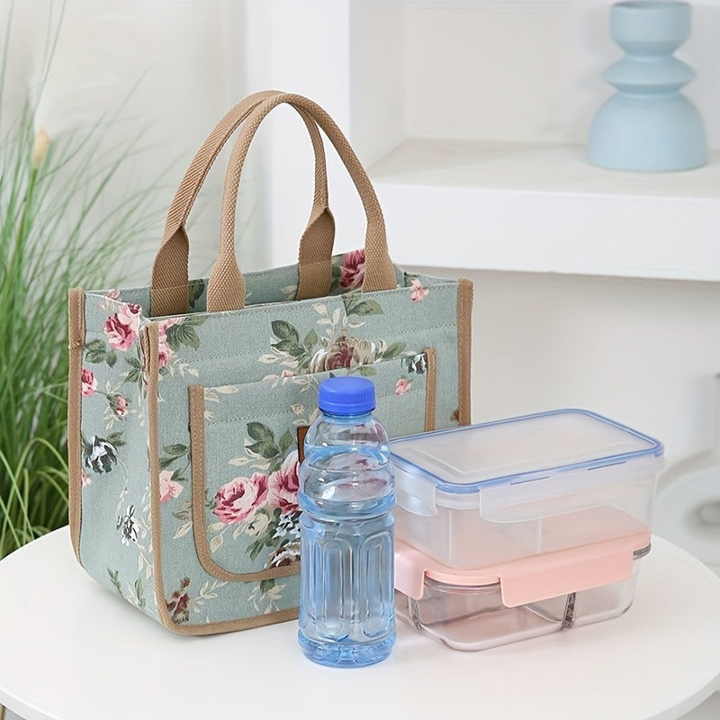 Stay stylish and organized with our versatile Canvas Lunch Bag, perfect for work, picnics, and travel. This insulated tote features a large capacity, trendy floral print, and is hand washable with mixed patterns. Keep your food fresh all day long with