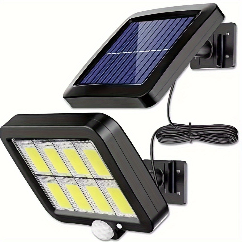 Moons Benn Solar-Powered LED Wall Light with Motion Sensor and 3 Lighting Modes, perfect for outdoor decor.