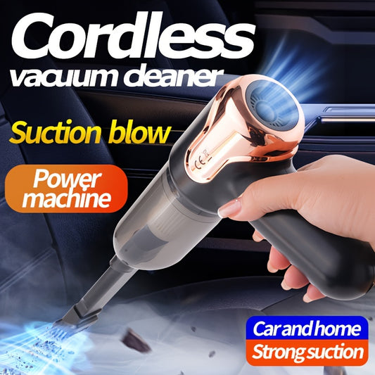 A powerful 3-in-1 wireless vacuum cleaner suitable for cars and homes. Longer battery life, can suck, pump, and blow air, comes with accessories for dust and pet hair removal. Ideal for