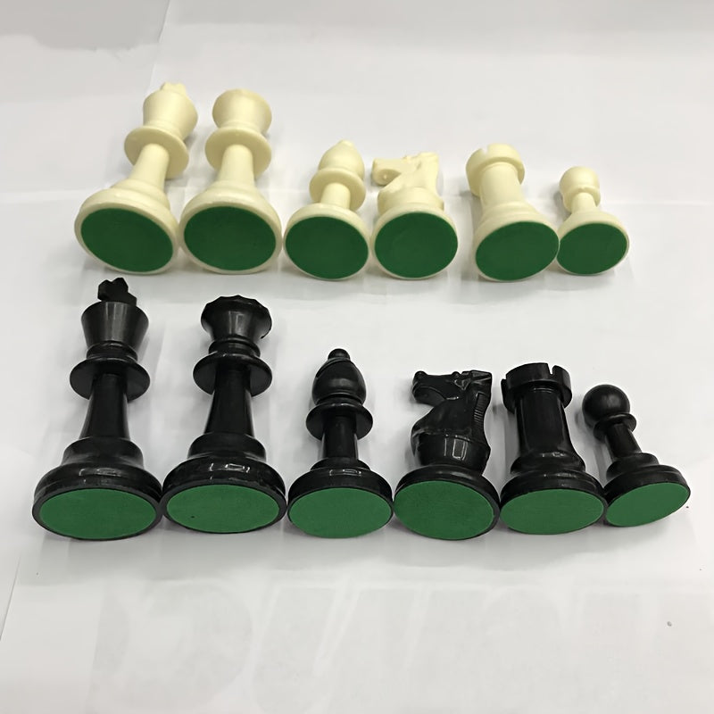 International Chess Set for Adults: Plastic Chess Pieces for Championship Game