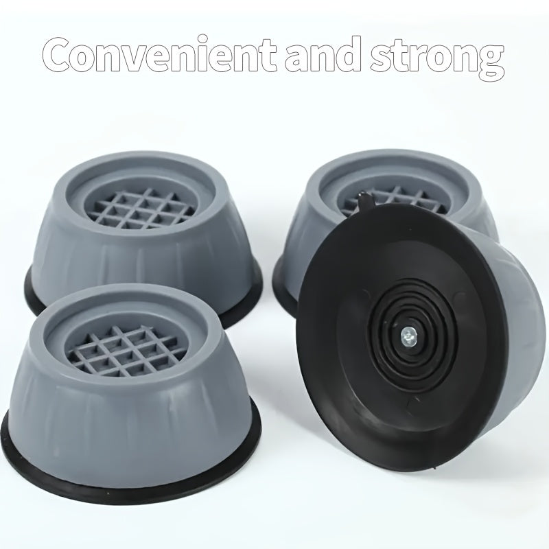 Set of 4 Anti-Vibration Washing Machine Feet, Fits Universally, Rubber Pads for Non-Slip Shock Absorption, Furniture Cups for Noise Reduction, No Electricity Required for Home Appliances like Washers and Refrigerators