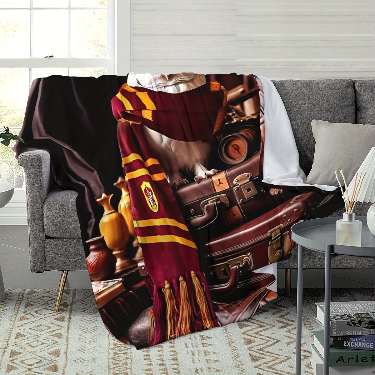 Stay warm and cozy with our Contemporary Owl Print Flannel Throw Blanket. Made from soft knitted polyester, this all-season blanket is the ideal home gift for any room in your house. Featuring a digital print with a theme of Other Topics and no