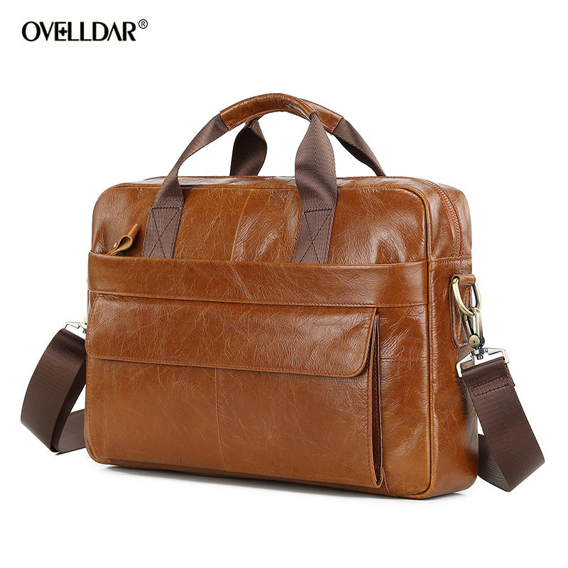 Genuine Leather Mens Business Briefcase  Direct from Manufacturer