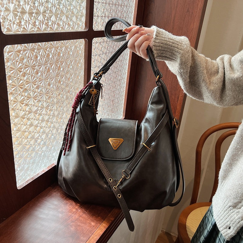 2024 Winter Vintage Chic KoreanStyle Tote Backpack